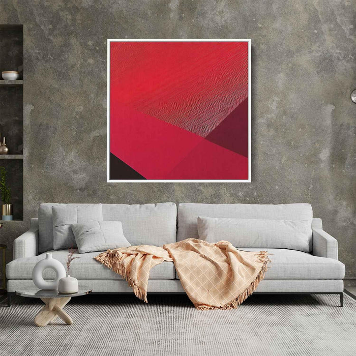 Red Geometric Abstract #003 - Kanvah