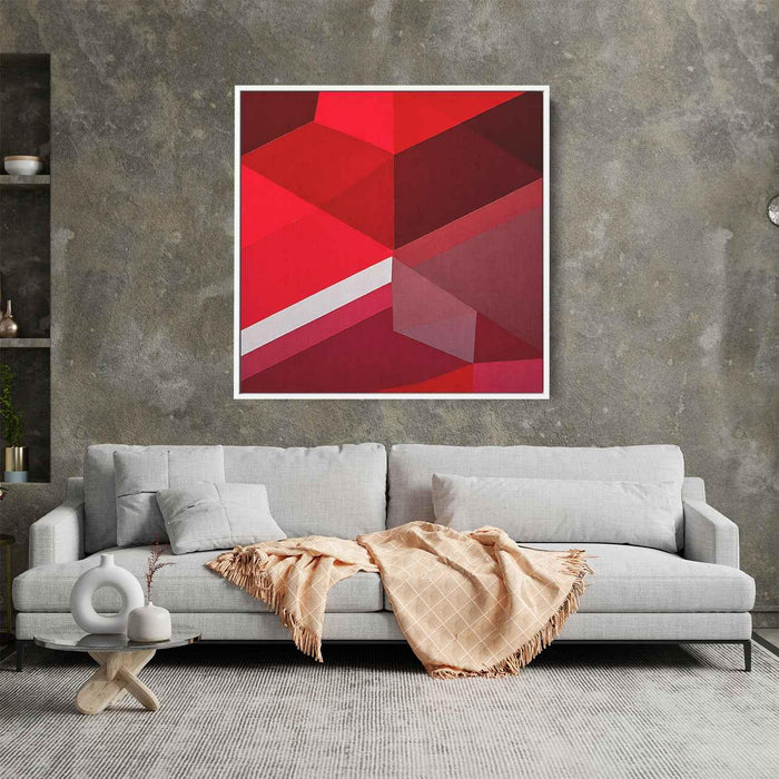 Red Geometric Abstract #025 - Kanvah