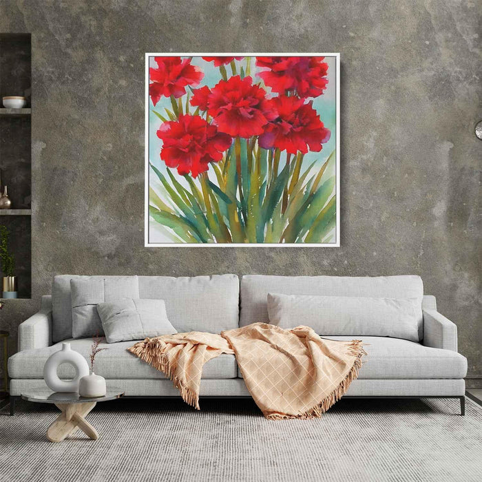 Watercolour Painting Carnations #005 - Kanvah