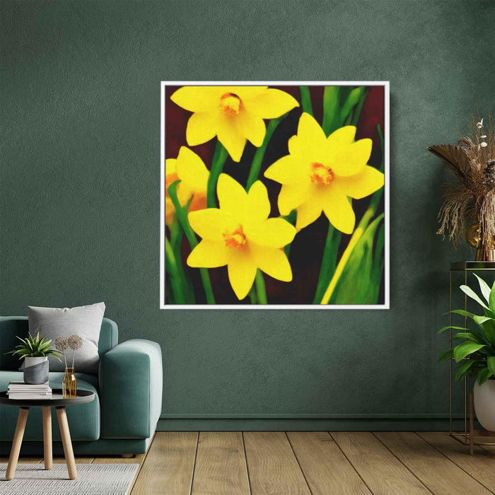 Abstract Daffodils #005 - Kanvah