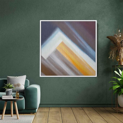 Beige Abstract Print #029 - Kanvah