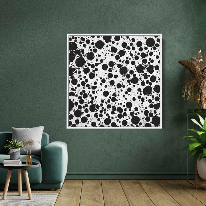 Black and White Abstract Splatter #015 - Kanvah