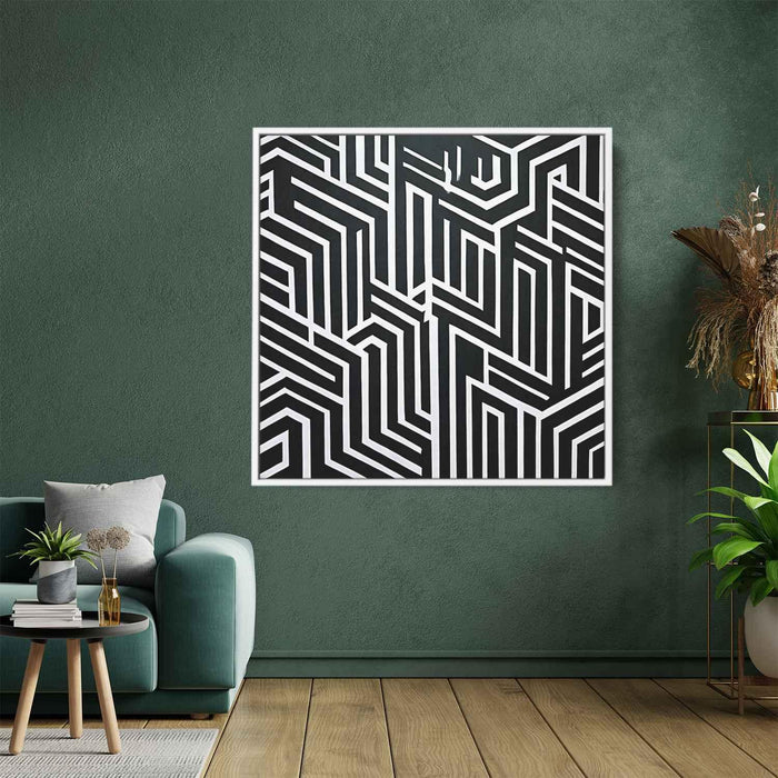 Black and White Geometric #021 - Kanvah