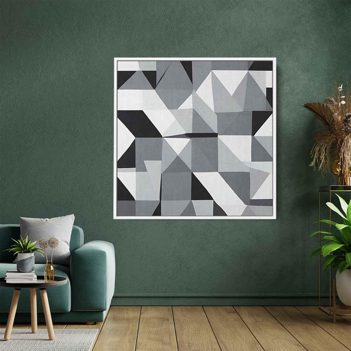 Black and White Geometric #023 - Kanvah