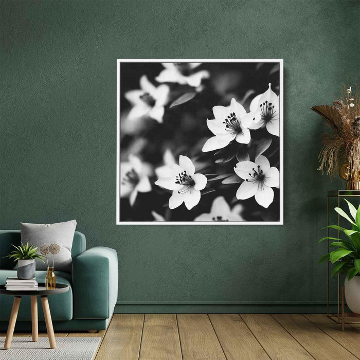 Black and White Rhododendron #005 - Kanvah