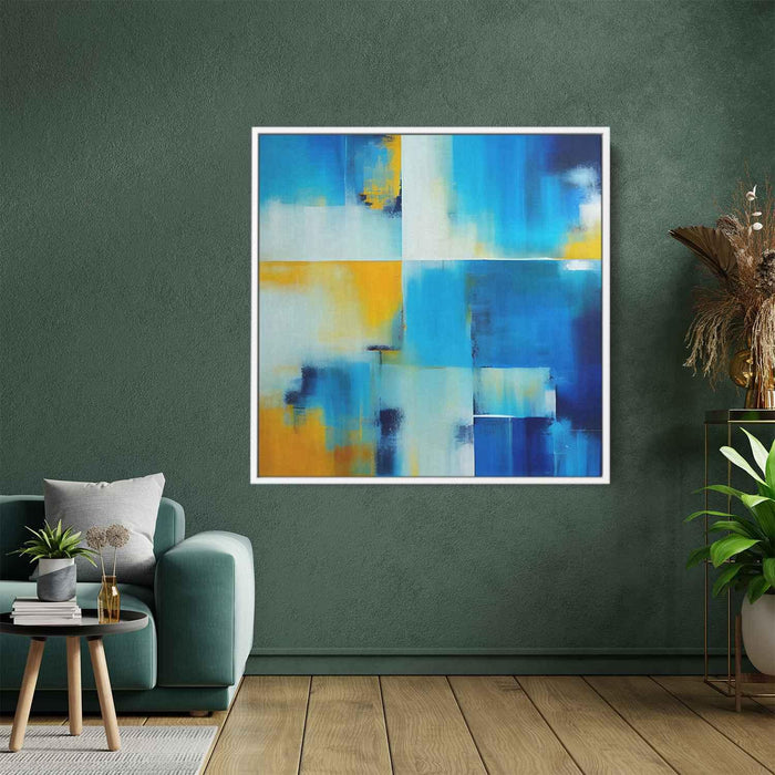 Blue Abstract Print #001 - Kanvah