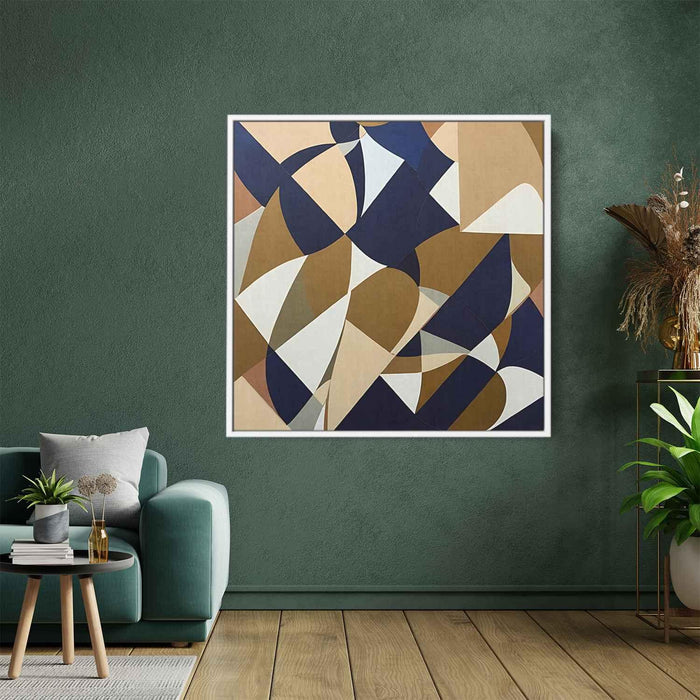 Brown Geometric Abstract #027 - Kanvah