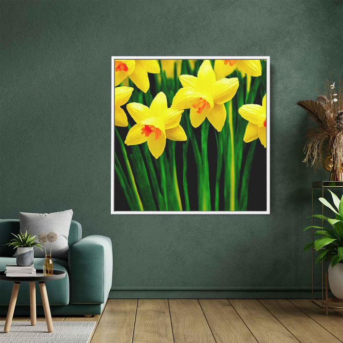 Contemporary Oil Daffodils #005 - Kanvah