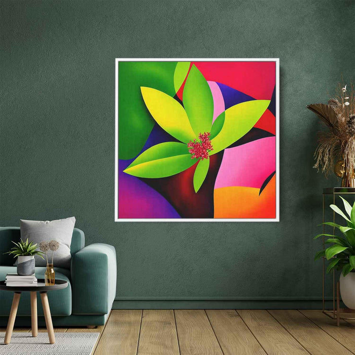 Cubist Oil Rhododendron #003 - Kanvah