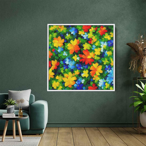 Cubist Oil Tropical Flowers #001 - Kanvah