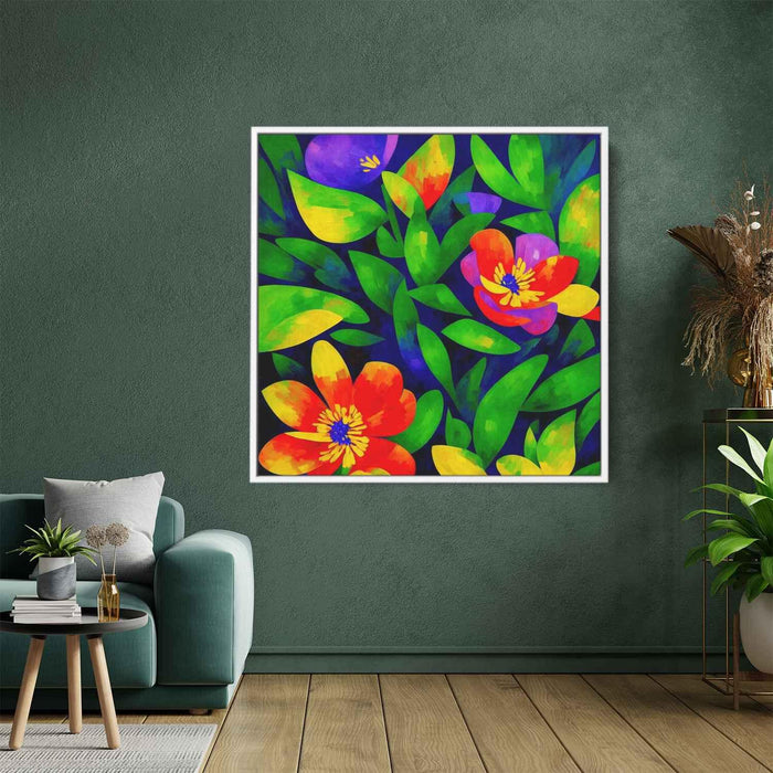 Cubist Oil Wild Flowers #001 - Kanvah