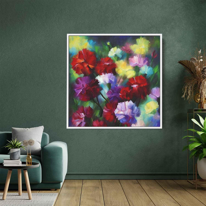 Cubist Painting Carnations #001 - Kanvah
