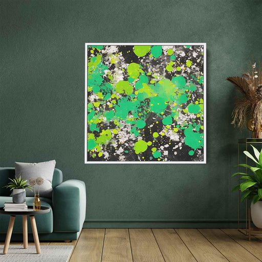 Green Abstract Splatter #003 - Kanvah