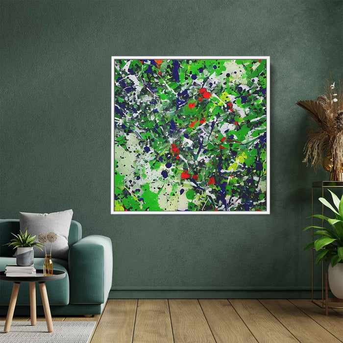 Green Abstract Splatter #005 - Kanvah