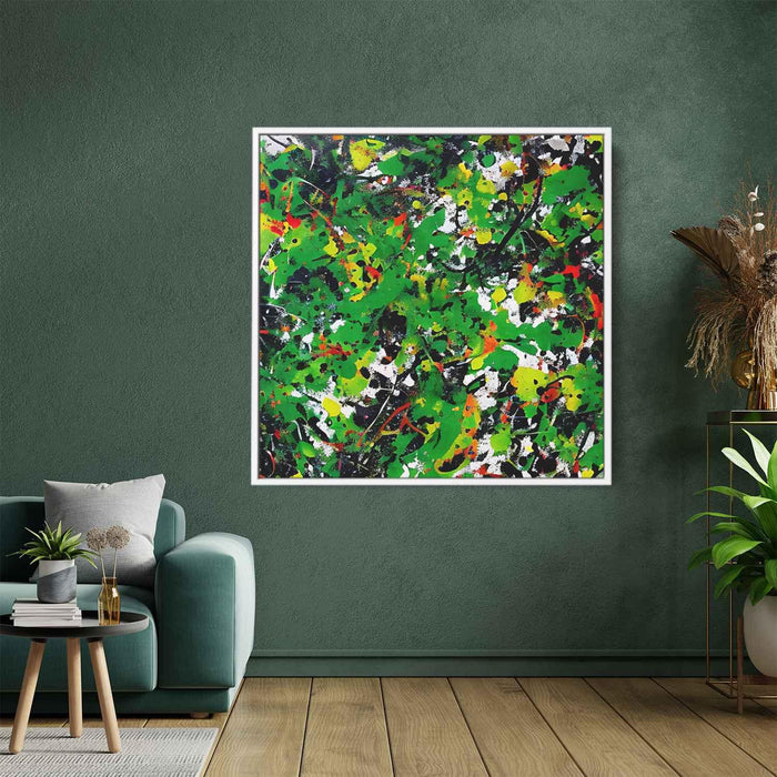 Green Abstract Splatter #015 - Kanvah