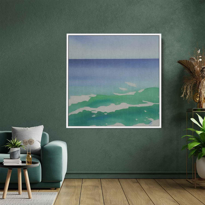 Green Watercolor Sea #003 - Kanvah