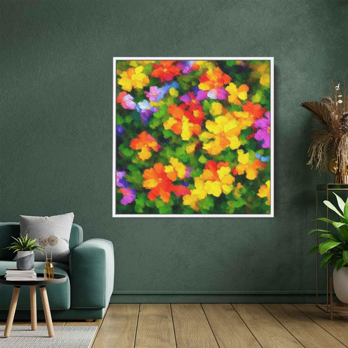 Impressionist Oil Tropical Flowers #007 - Kanvah