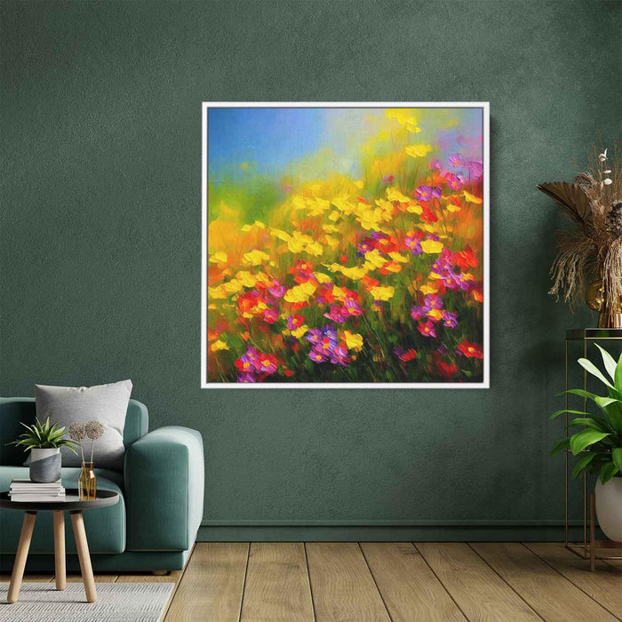 Impressionist Oil Wild Flowers #003 - Kanvah