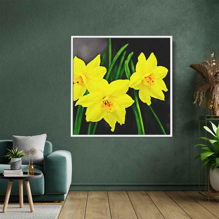 Ink Drawing Daffodils #003 - Kanvah