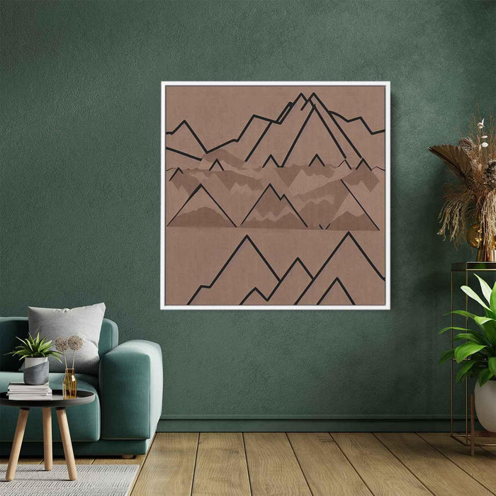 Line Art Desert Mountains #029 - Kanvah