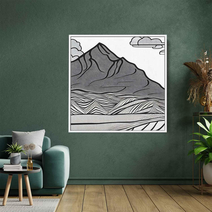 Line Art Desert Mountains #030 - Kanvah