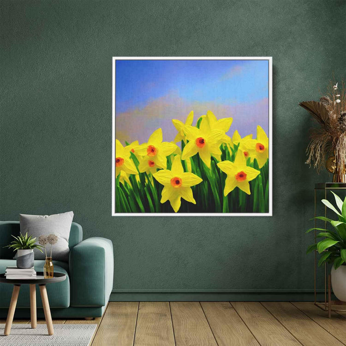 Daffodils Oil Painting #001 - Kanvah