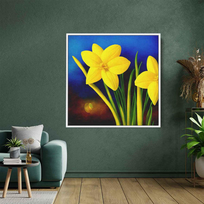 Daffodils Oil Painting #003 - Kanvah