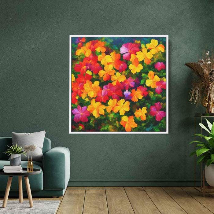 Tropical Flowers Oil Painting #001 - Kanvah