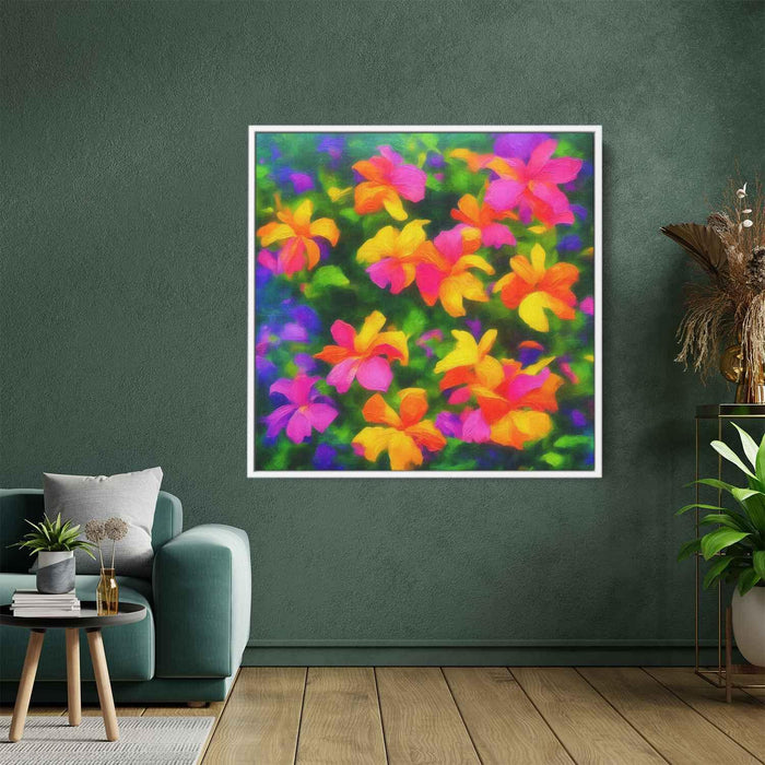 Tropical Flowers Oil Painting #003 - Kanvah