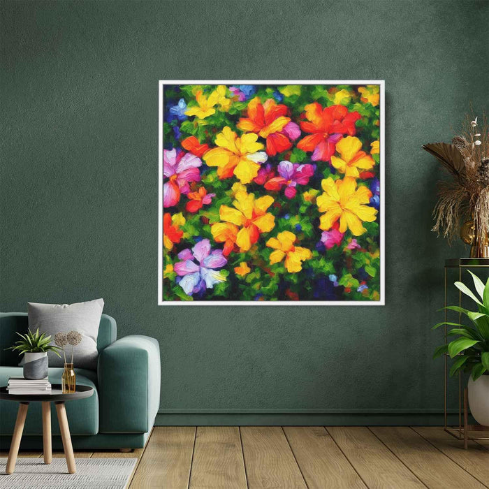 Tropical Flowers Oil Painting #005 - Kanvah