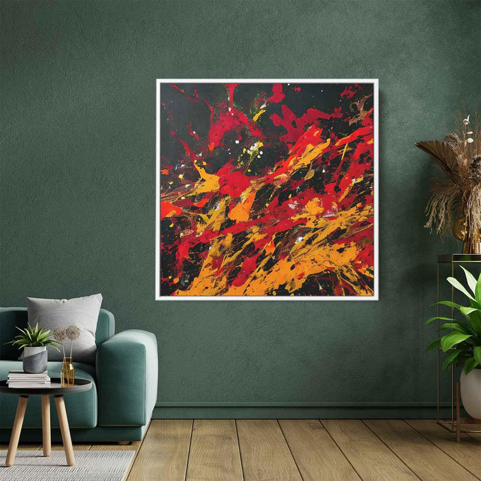 Orange Abstract Splatter #013 - Kanvah