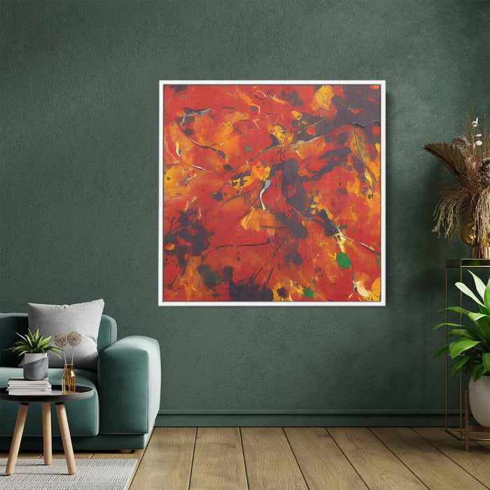 Orange Abstract Splatter #017 - Kanvah