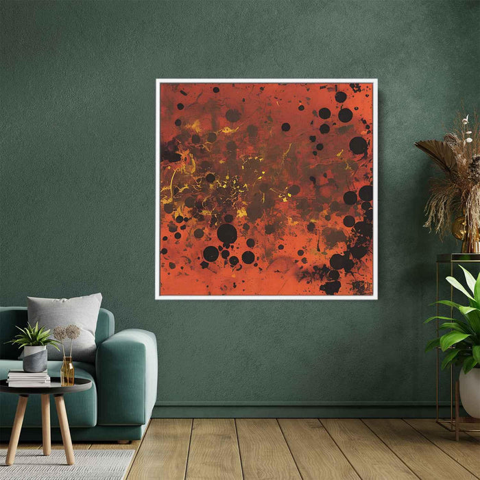 Orange Abstract Splatter #021 - Kanvah