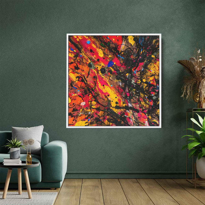 Orange Abstract Splatter #023 - Kanvah