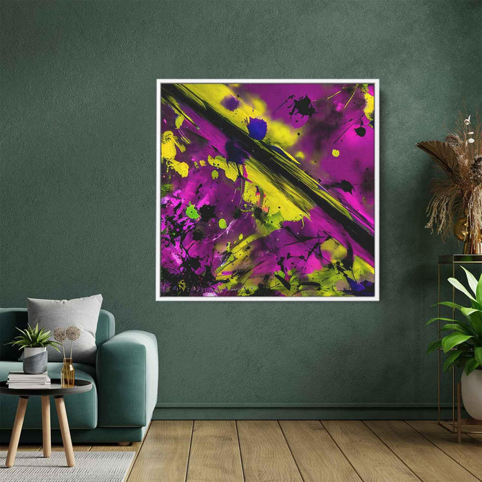 Purple Abstract Splatter #007 - Kanvah