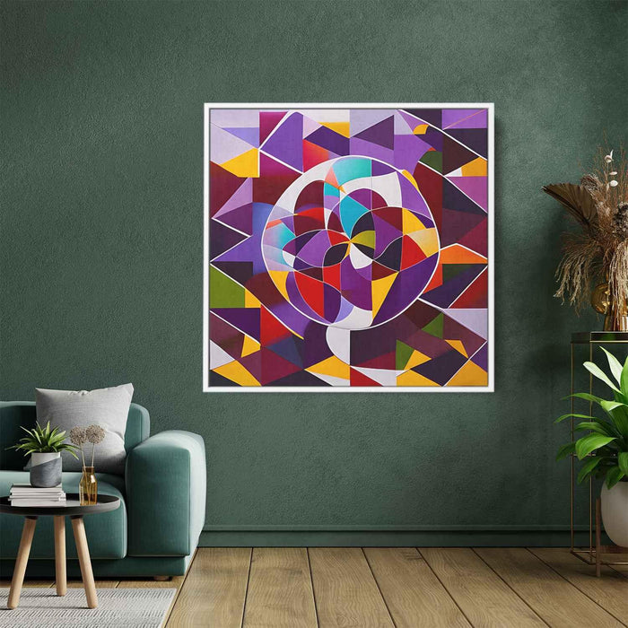 Purple Geometric Abstract #003 - Kanvah