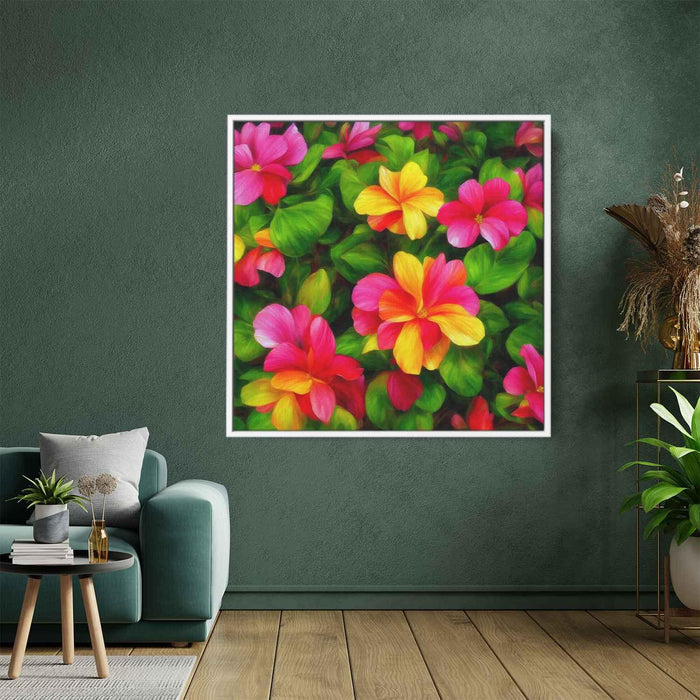 Realistic Oil Tropical Flowers #001 - Kanvah