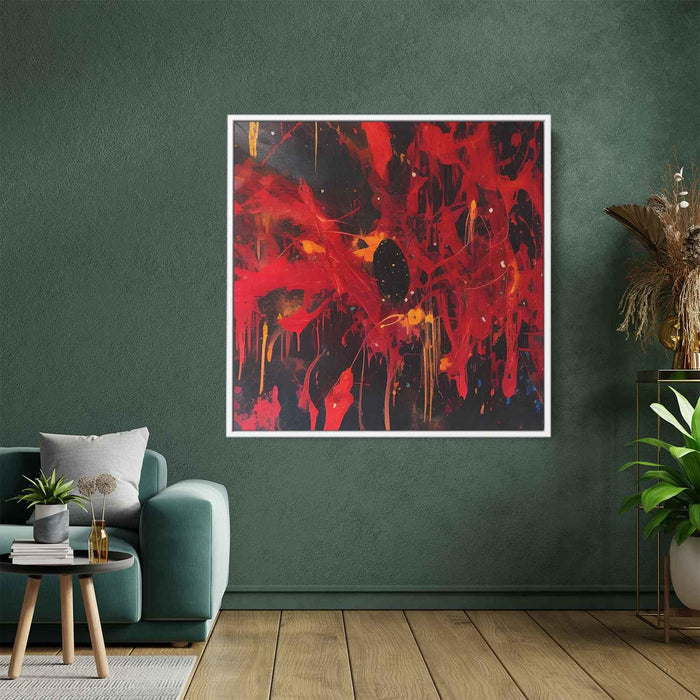 Red Abstract Splatter #001 - Kanvah