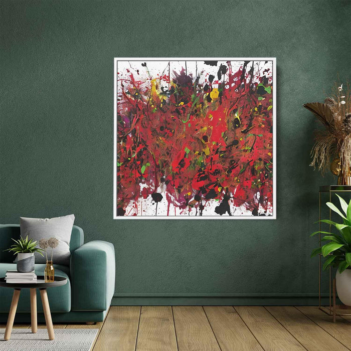 Red Abstract Splatter #003 - Kanvah