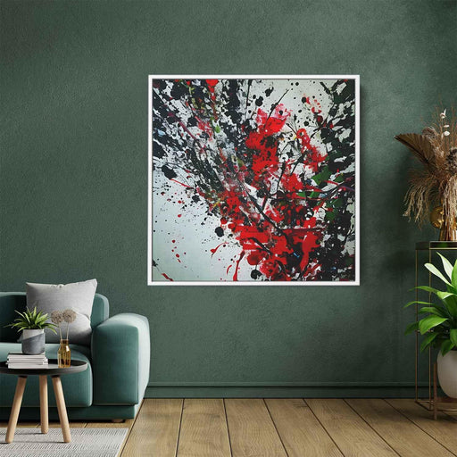 Red Abstract Splatter #011 - Kanvah