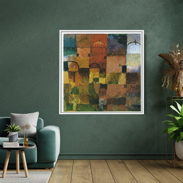 "Flora on rocks Sun" by Paul Klee - Canvas Artwork