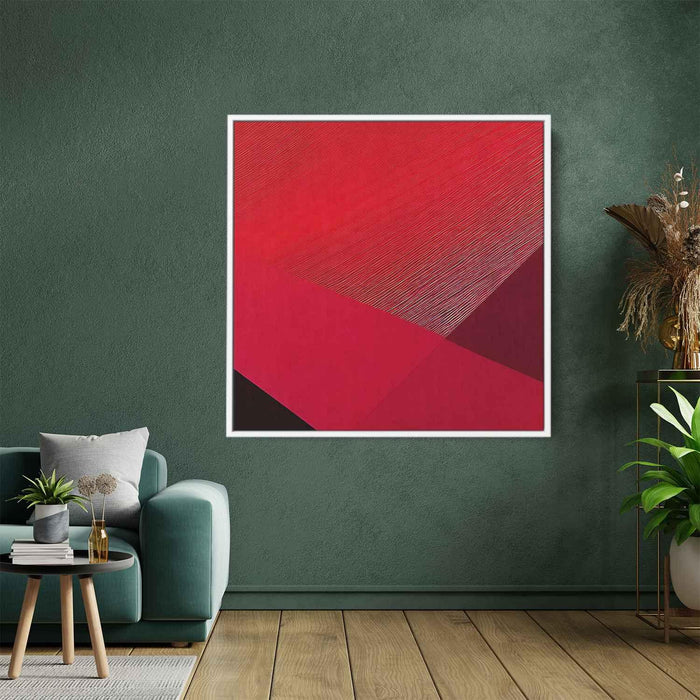 Red Geometric Abstract #003 - Kanvah