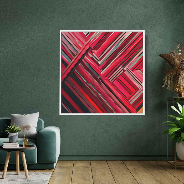 Red Geometric Abstract #027 - Kanvah