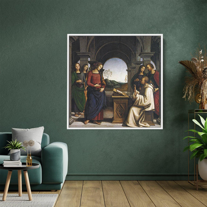 The vision of St. Bernard (1493) by Pietro Perugino - Kanvah