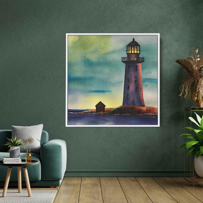 Watercolor Lighthouse #005 - Kanvah