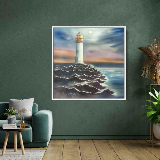 Watercolor Lighthouse #043 - Kanvah