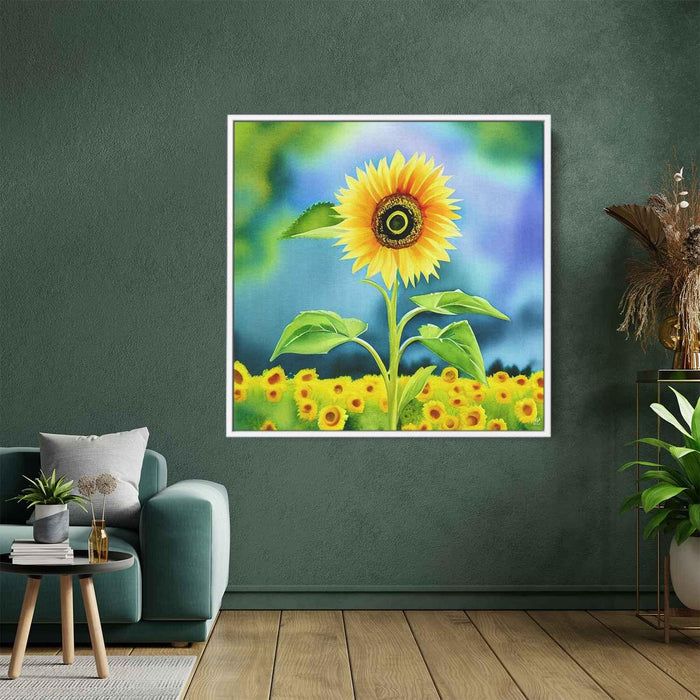 Watercolor Sunflower #011 - Kanvah