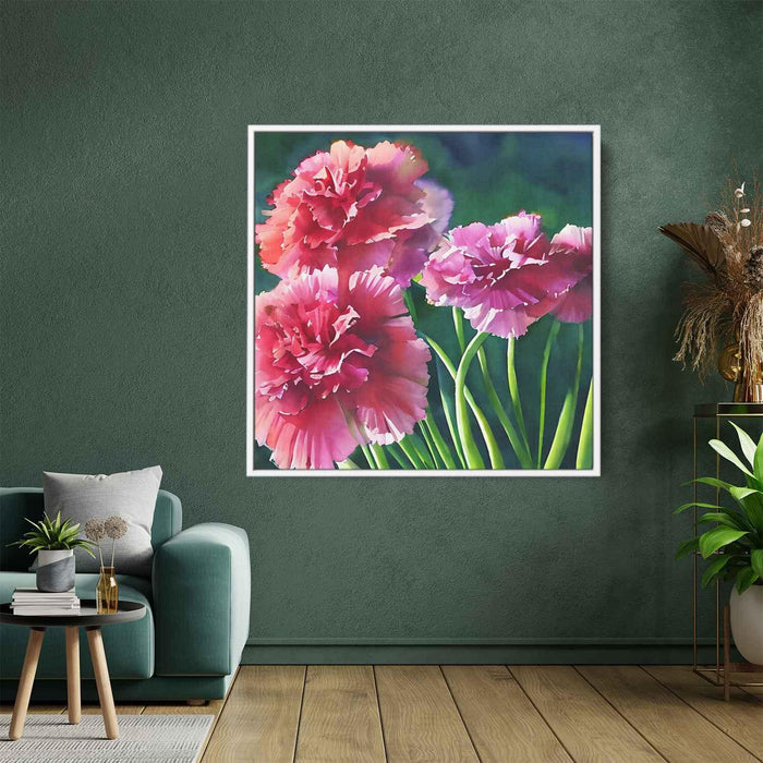 Watercolour Painting Carnations #003 - Kanvah