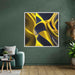 Yellow Abstract Print #047 - Kanvah