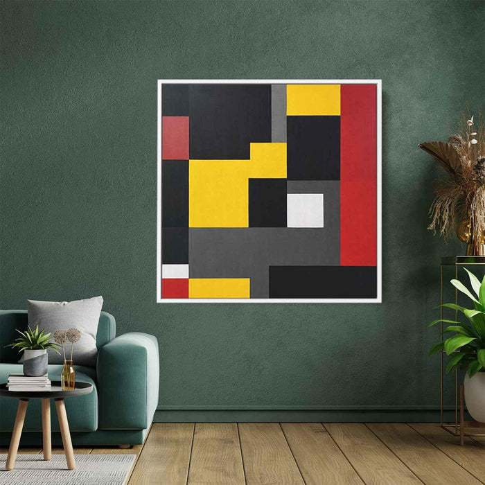 Yellow Geometric Abstract #003 - Kanvah